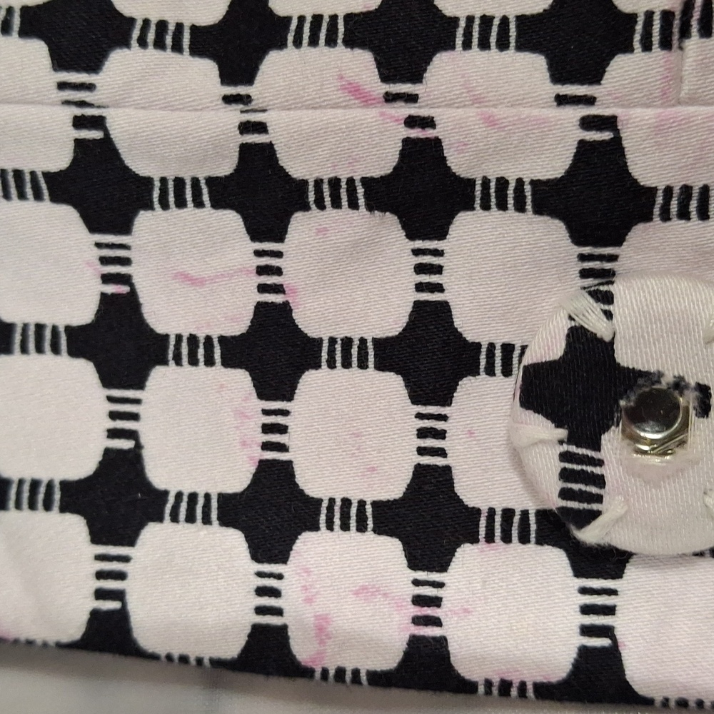 "Covington" Black and White Blazer Structured Retro-Inspired Design. Sz.L - Picture 14 of 14